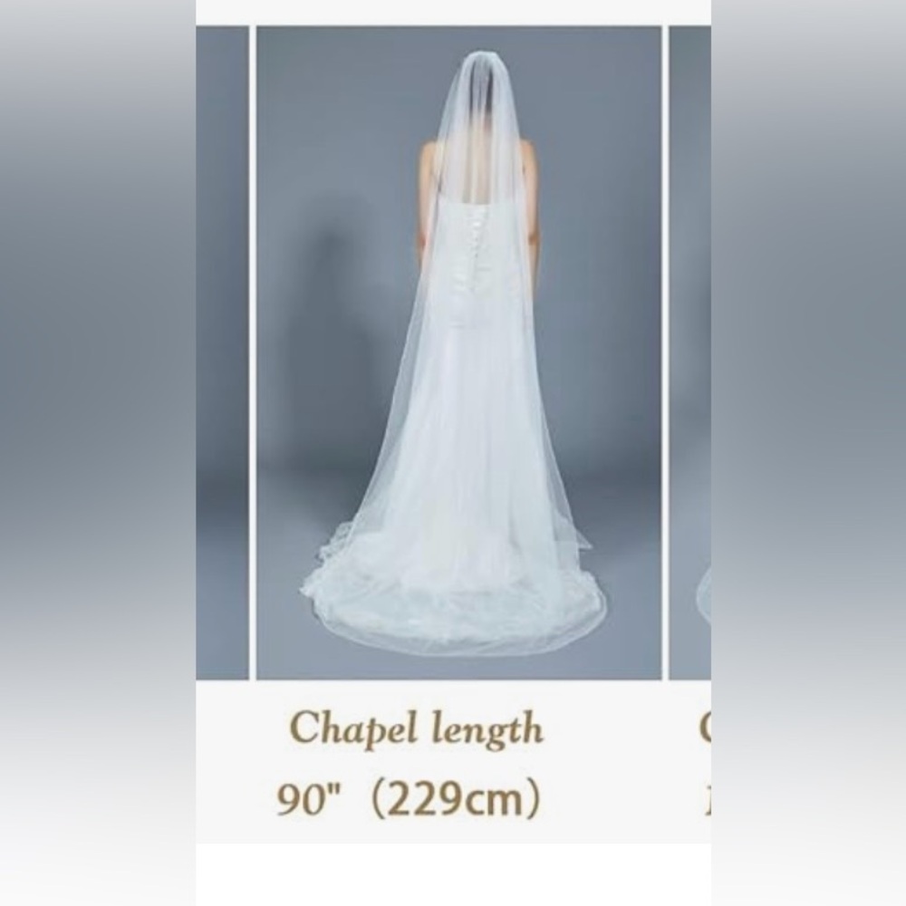 White wedding veil